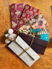 Fabric Envelopes 1 - Set of 5
